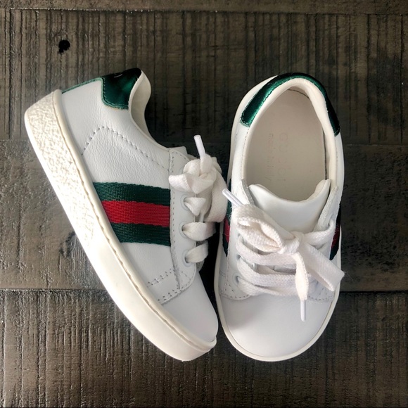 Gucci Other - Gucci Leather Low-Top Toddler Sneakers